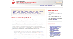 Desktop Screenshot of hci.pjwstk.edu.pl
