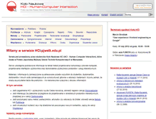 Tablet Screenshot of hci.pjwstk.edu.pl